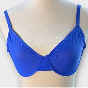 Aerie Royal Blue Mesh Underwire Bra SMOOTHEZ 36DD